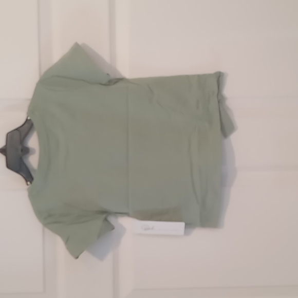 Peek Kids Light Green embroidered embellished  "CREATE"  top in size 4-5 NWT - Picture 4 of 5